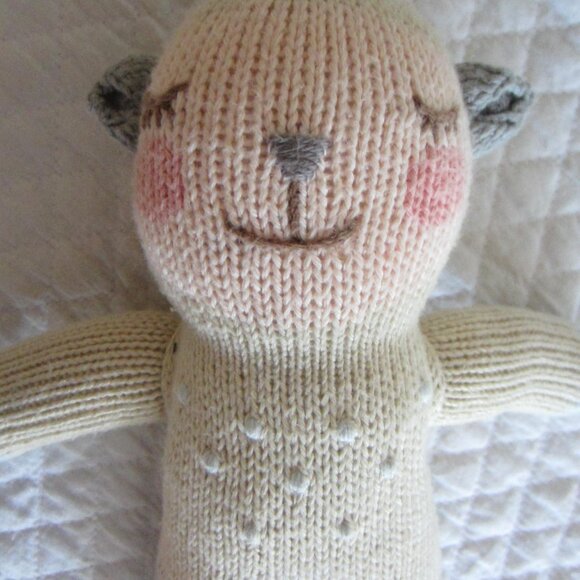 BlaBla Pima Cotton Knitted Lamb Stuffed Animal Plush – Lima Peru - Picture 2 of 5
